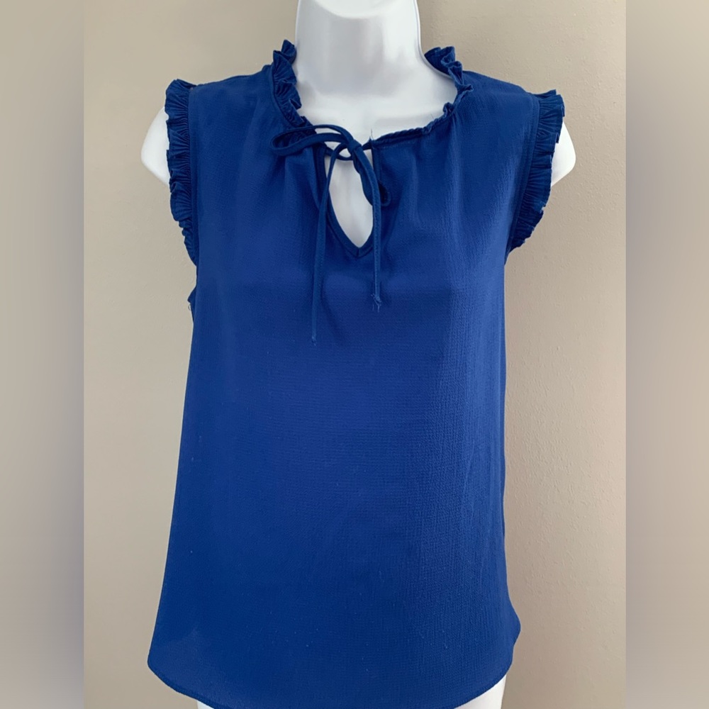 L Love Blue Ruffle Rank